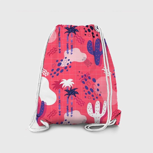 Рюкзак «Ярко-розовый закат - абстракция»