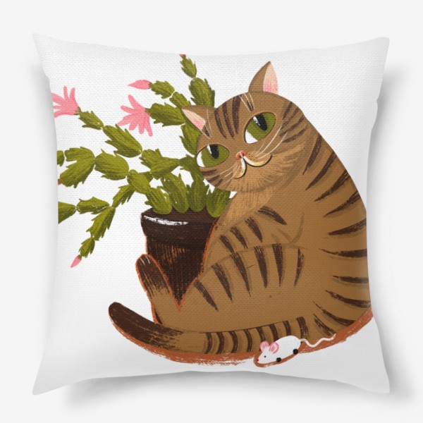 Подушка «Полосатый кот»
