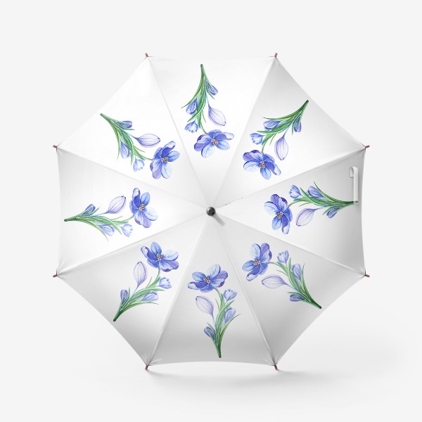 Зонт «Крокусы. Весенние цветы»