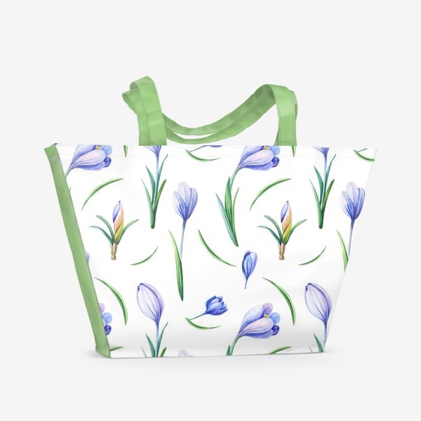 Пляжная сумка «Весенние крокусы»