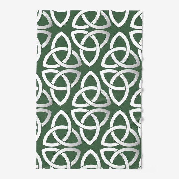 Полотенце &laquo;Кельтский узор на зеленом фоне&raquo;