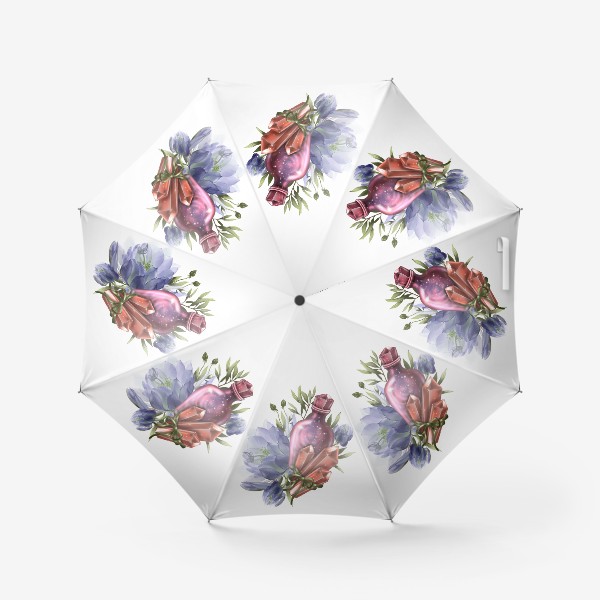 Зонт «Волшебное зелье, цветы, волшебство»