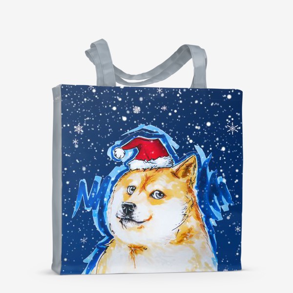 Сумка-шоппер &laquo;Собака в снегу&raquo;