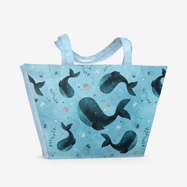 Пляжная сумка «Как спят киты »