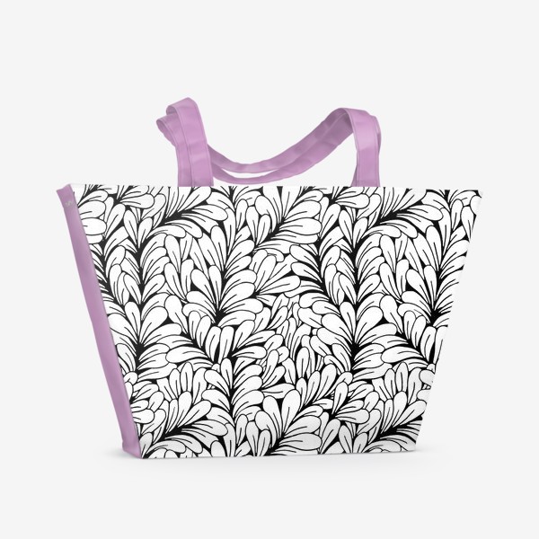 Пляжная сумка «Веер из листьев»
