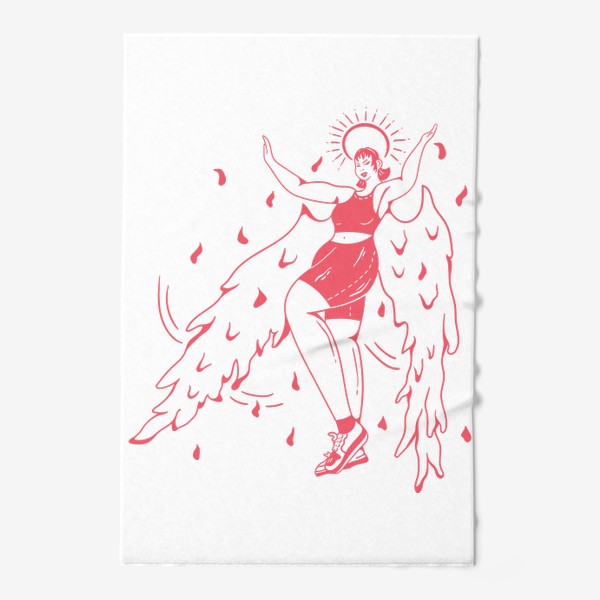 Полотенце «Девушка с крыльями (Девушка Ангел) »