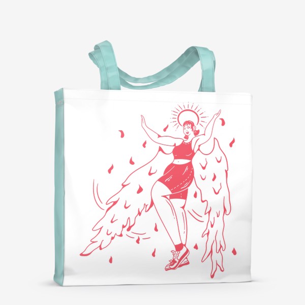 Сумка-шоппер «Девушка с крыльями (Девушка Ангел) »