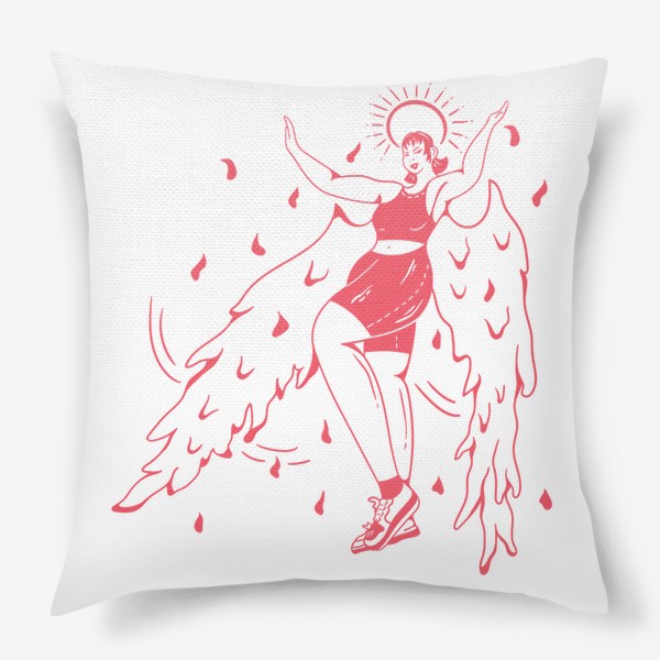 Подушка «Девушка с крыльями (Девушка Ангел) »