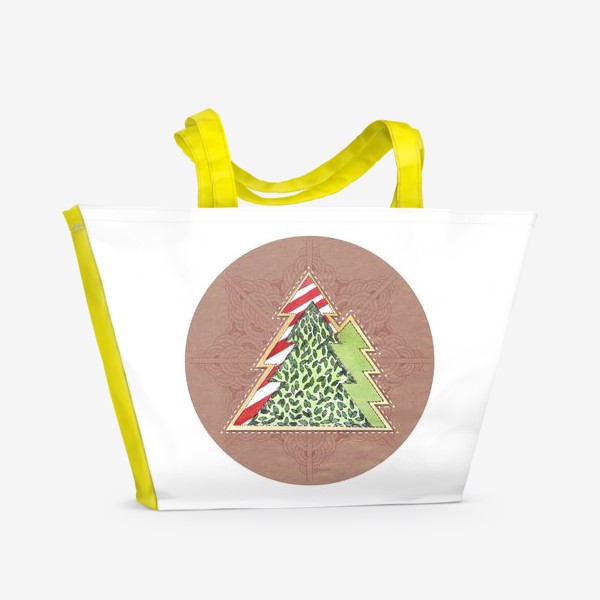 Пляжная сумка «Christmas Trees»