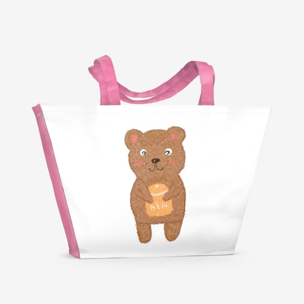 Пляжная сумка «Мишка с мёдом»