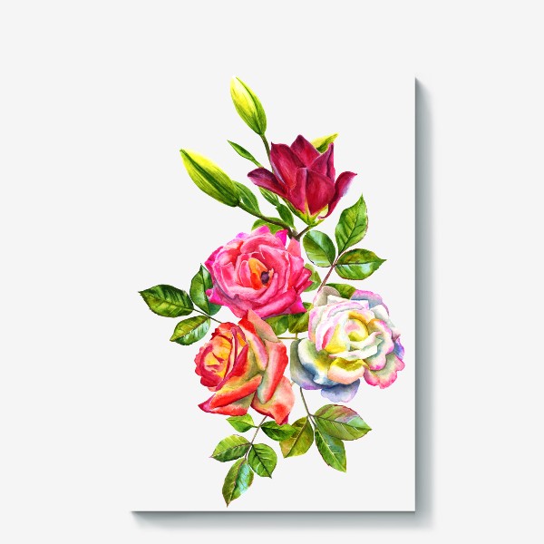 Холст «Watercolor Roses»