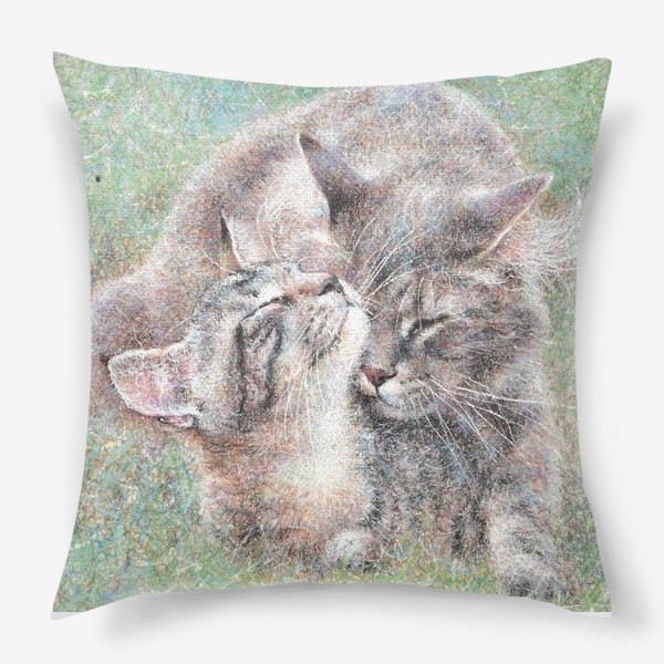 Подушка «Котики, любовь»