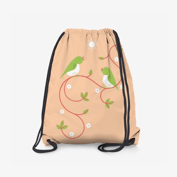 Рюкзак «Весенний день (персиковый цвет)»