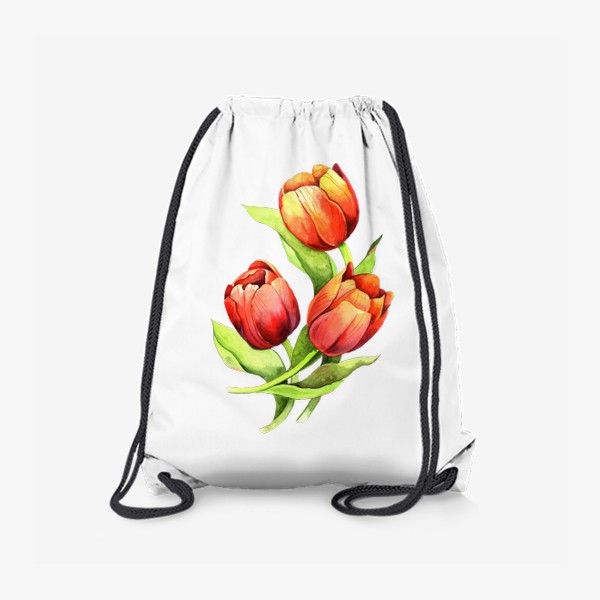 Рюкзак «Букет красных тюльпанов»