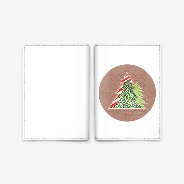 Обложка для паспорта «Christmas Trees»