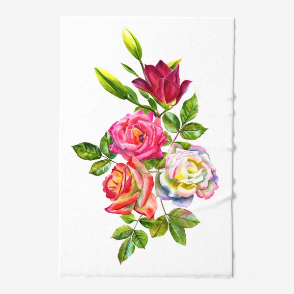 Полотенце «Watercolor Roses»