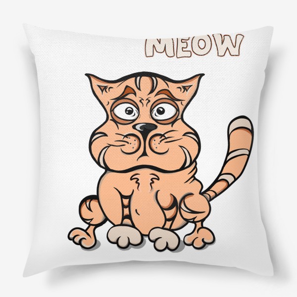 Подушка «Кот. Meow.»