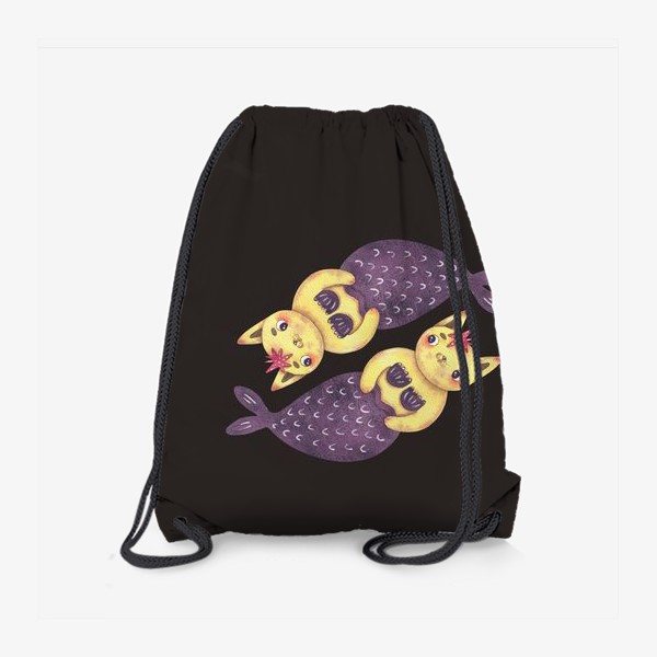 Рюкзак «Подарок для рыб. Знак зодиака рыбы. Рыбы-кошки. Подарок девушке, жене, сестре, подруге, коллеге, дочке»