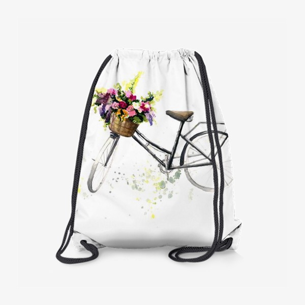 Рюкзак «Велосипед с цветами»