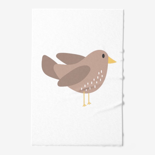 Полотенце «Милая птичка в пастельных тонах»