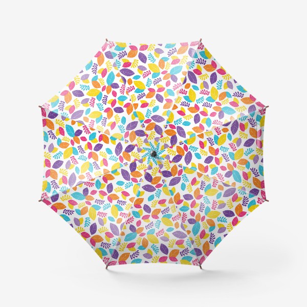 Зонт «Разноцветные листья. Яркий узор»