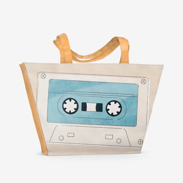 Пляжная сумка «Аудиокассета»