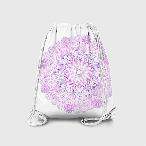 Рюкзак «Цветочная мандала. Буддизм»