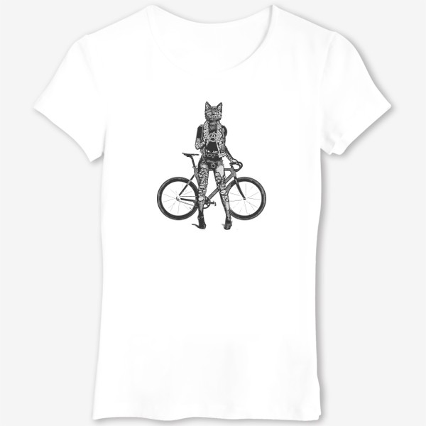 Футболка «Bike Punk Cat»