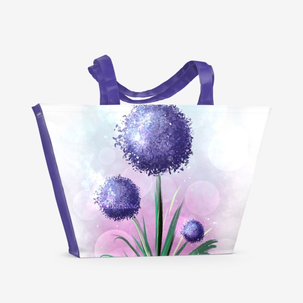 Пляжная сумка «Синий цветок»