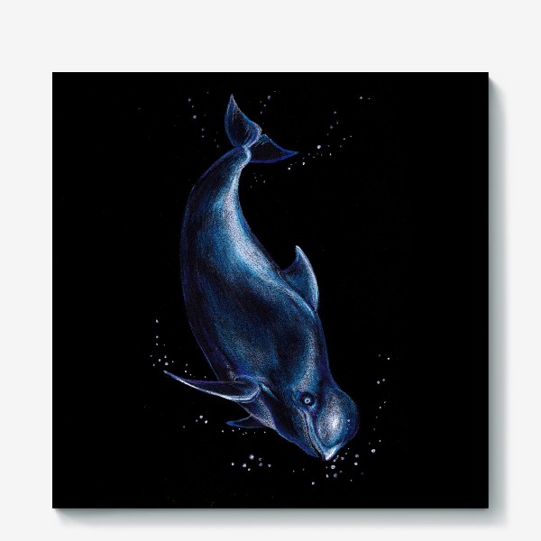 Холст «Черный кит»