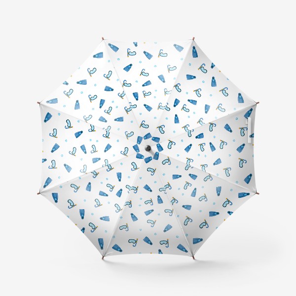 Зонт «Маски и ласты»