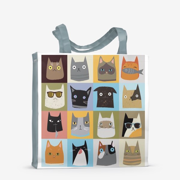 Сумка-шоппер «Cute cats characters»