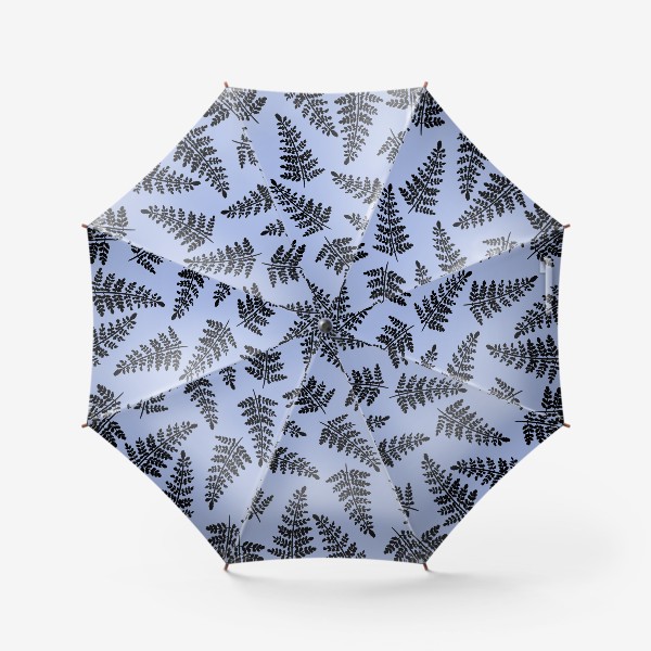 Зонт «папоротник синий»
