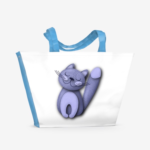 Пляжная сумка «Плюшевый кот»