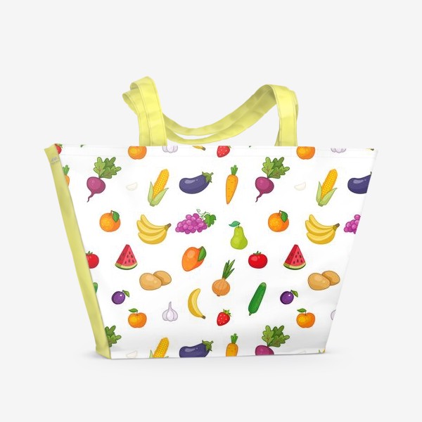 Пляжная сумка «Фрукты и овощи»
