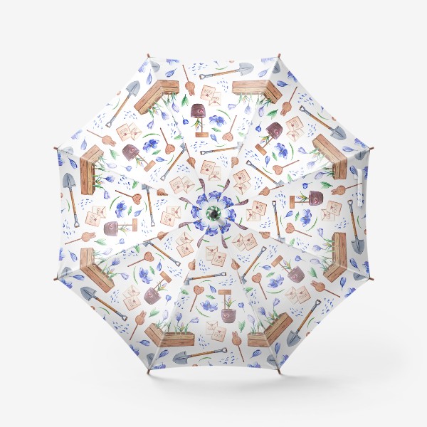 Зонт «Весенний дачный принт»