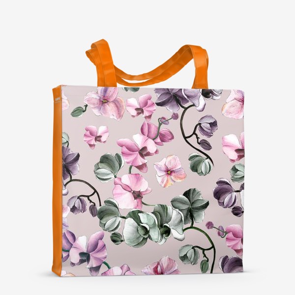 Сумка-шоппер «Орхидеи и гортензии»