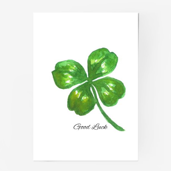 Постер «four-leaved clover»