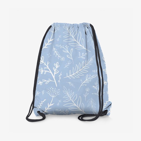 Рюкзак «Весенний паттерн на голубом фоне»