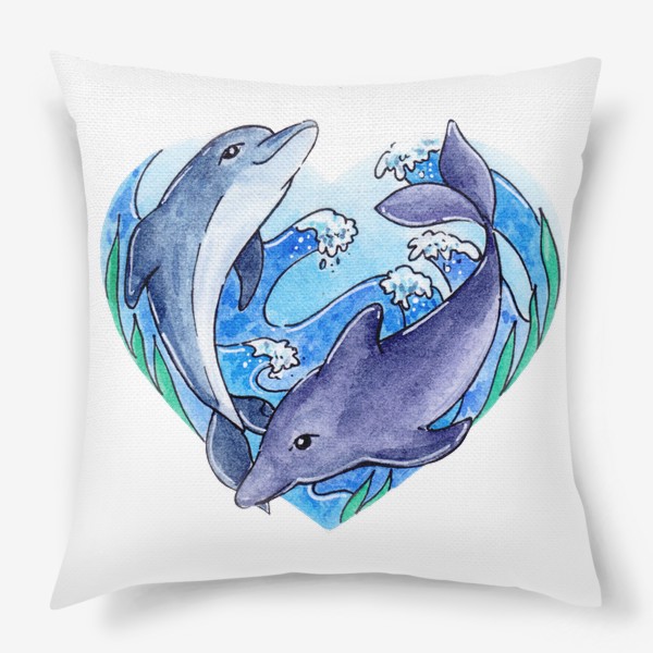 Подушка «Дельфины»