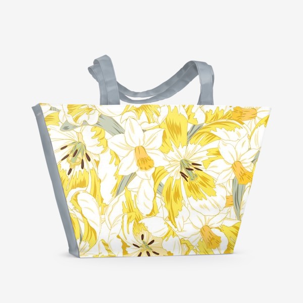 Пляжная сумка «желтые тюльпаны»