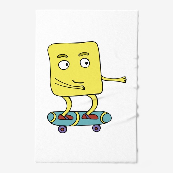Полотенце «Я люблю кататься на скейте»