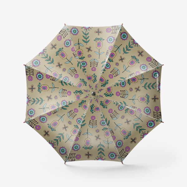 Зонт «Красивые цветы»