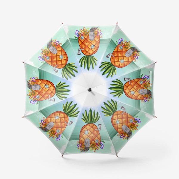 Зонт «Дом Губки Боба (ананас) »