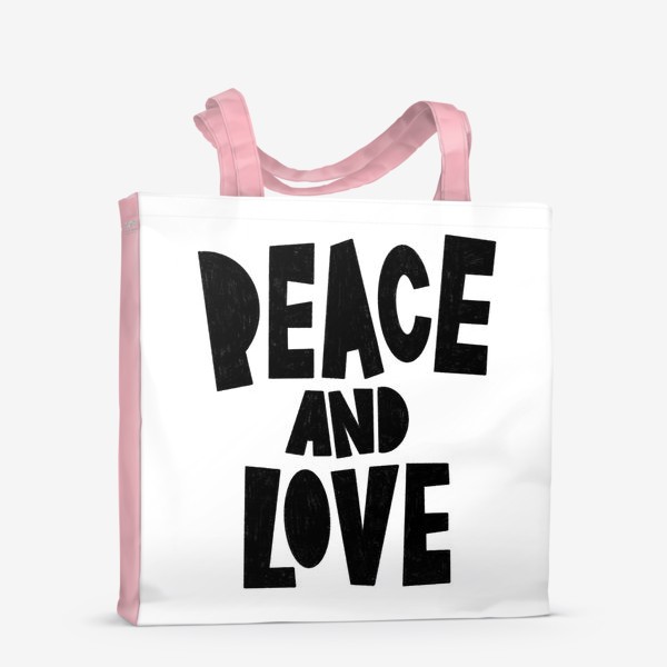 Сумка-шоппер «Peace and love»