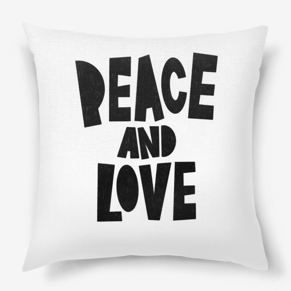 Подушка «Peace and love»