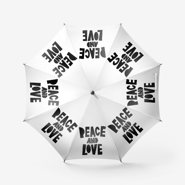Зонт «Peace and love»