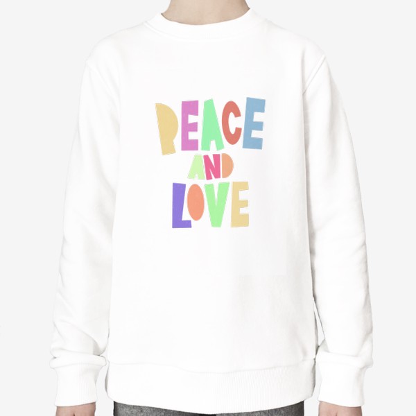 Свитшот «Peace and love»