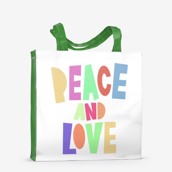 Сумка-шоппер «Peace and love»