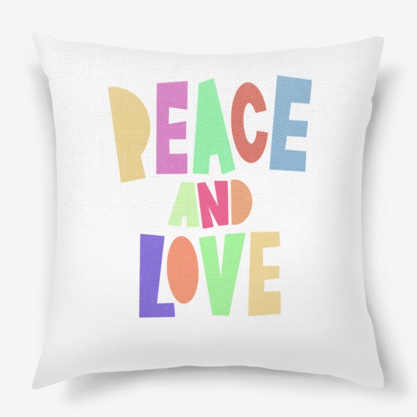 Подушка «Peace and love»